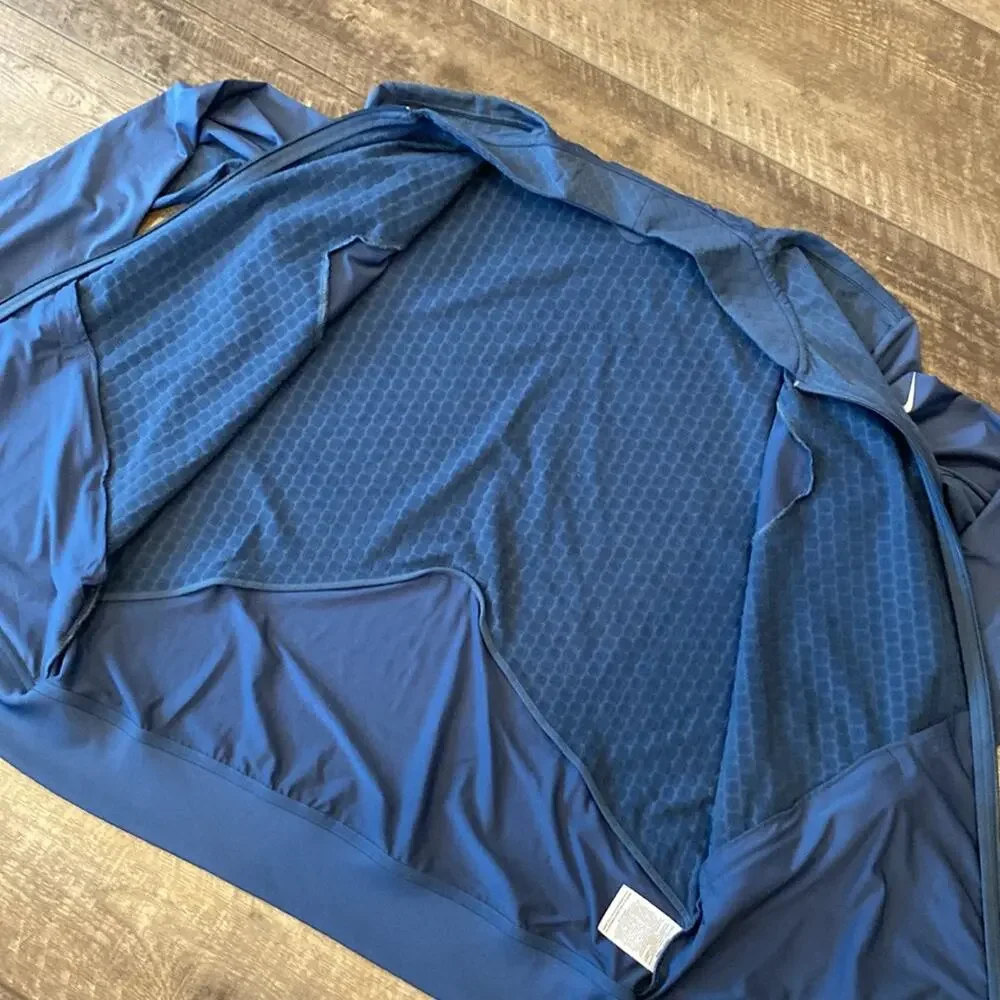 Nike Golf Men's Tour Performance Full Zip Jacket Dark Blue Size L
